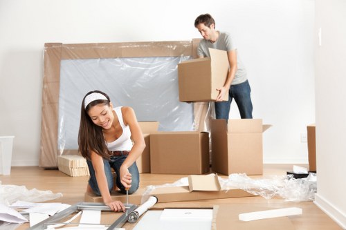Office removals team planning a commercial move in Harrow