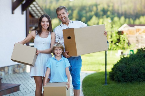 Packing and furniture handling during a Harrow office move