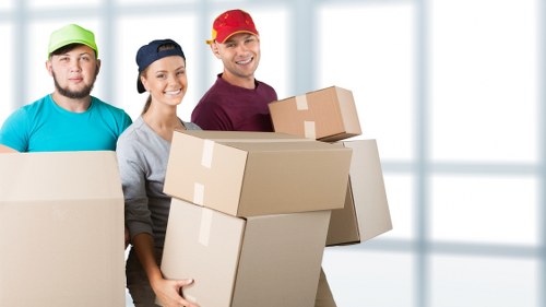 Moving van service booking and transport terms page illustration