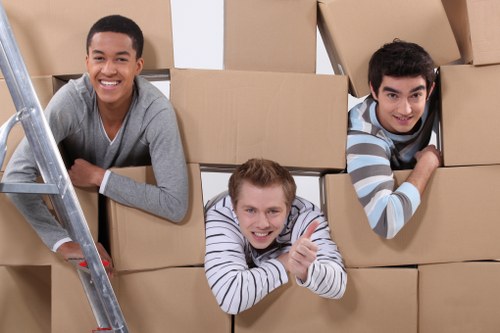 Loading and unloading support with a moving truck in Harrow