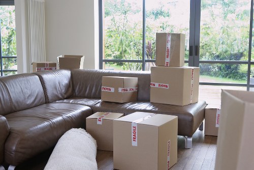 Moving boxes and office contents during a business relocation in Harrow